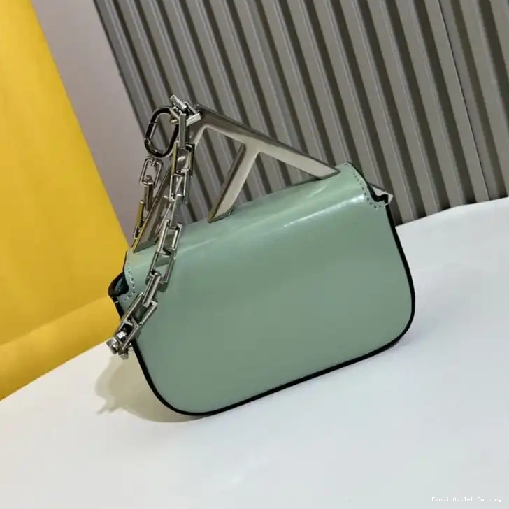 Cheap HOT Fendi Calf Green In Nano Bag F Leather 0703